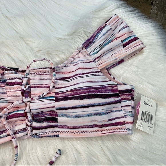 NWT Raisins Off Shoulder Bikini Top Large - Picture 3 of 8